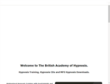Tablet Screenshot of britishhypnosis.com